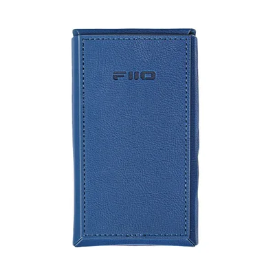 Capa Case Fiio Sk-m21 Azul Couro Pu Estilo Fita Cassete Retro Magnética Para Player M21 Proteção Premium