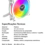Cooler Fan Gabinete 120mm Branco LED RGB Cl-150b