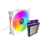 Cooler Fan Gabinete 120mm Branco LED RGB Cl-150b