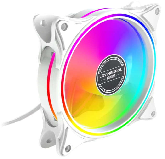 Cooler Fan Gabinete 120mm Branco LED RGB Cl-150b 4