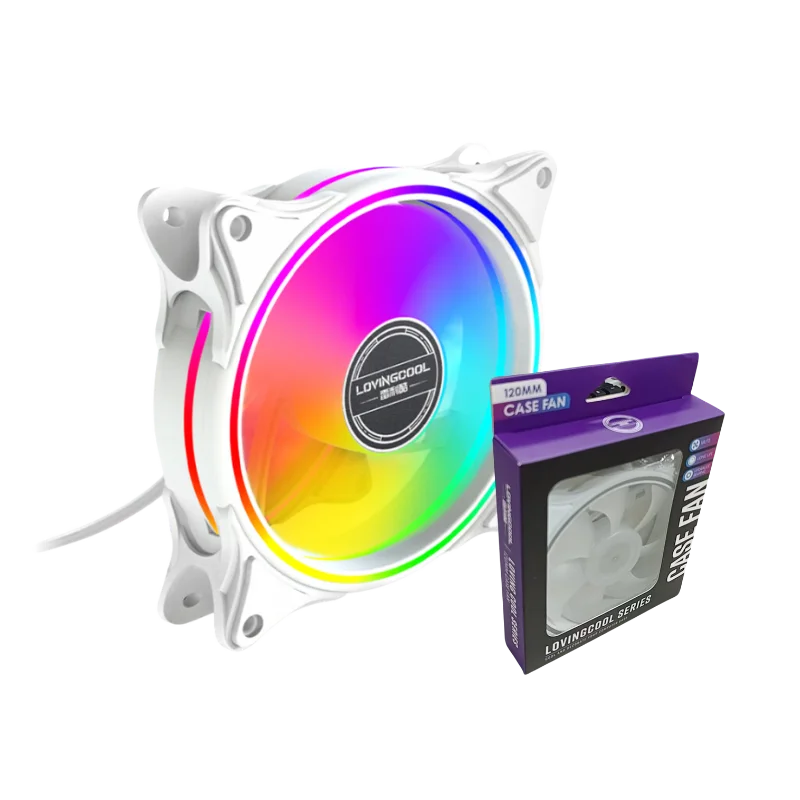 Cooler Fan Gabinete 120mm Branco LED RGB Cl-150b 6