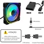 Cooler Fan Gabinete 120mm Preto LED RGB Cl-160p