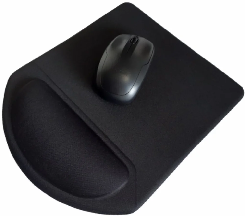 Mouse Pad Ergonômico Tecido Preto Formato Retangular 23,0x27,0cm Mouse Pad Ergonômico Tecido Preto Formato Retangular 23,0x27,0cm