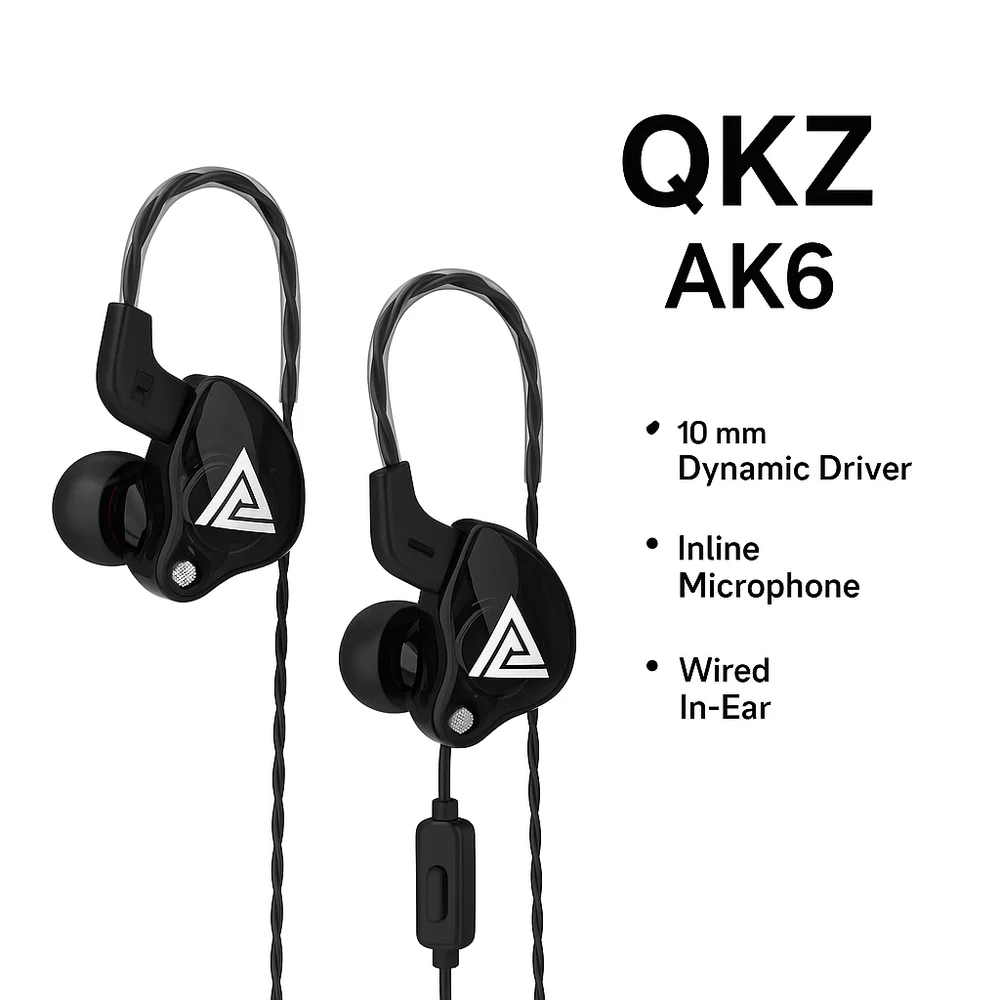 Imagem 5 de 5 do produto Fones Ouvido Graves Musicas Alto Conforto E Qualidade Qkz Bk