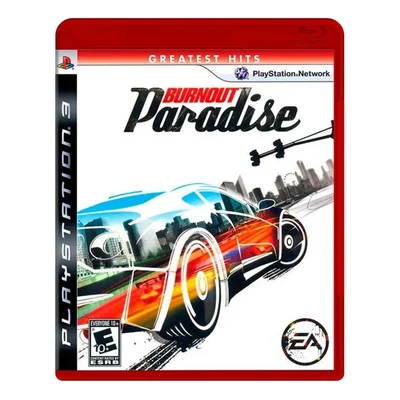 Jogo Burnout Paradise Ps3 Greatest Hits Capa Vermelha Novo