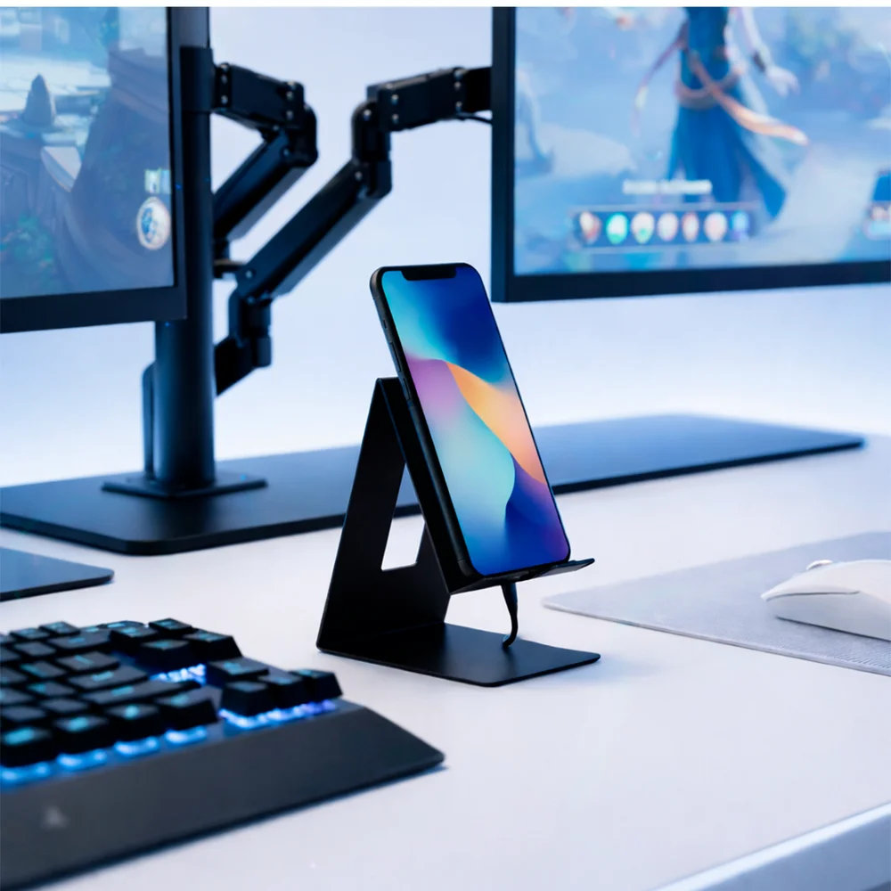 Imagem 2 de 5 do produto Suporte De Celular Elite Gamer Compacto Preto Fosco 0753
