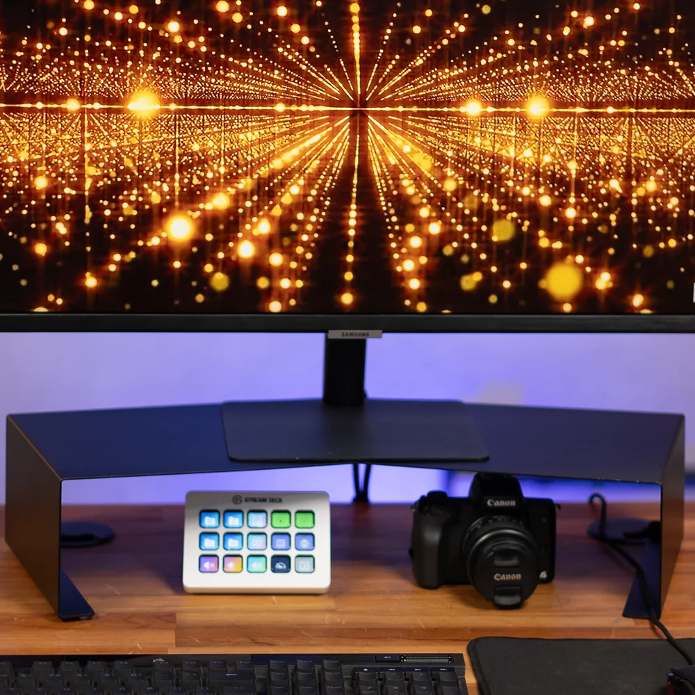 Imagem 3 de 5 do produto Suporte Monitor Boomerang Gamer Ergonômico Preto Fosco 0756