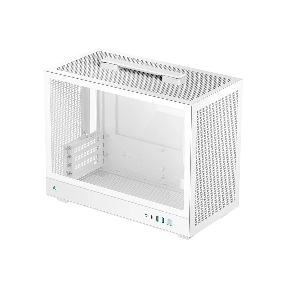 Gabinete Gamer Deepcool Ch160 Plus Micro Atx Sem Fan Branco