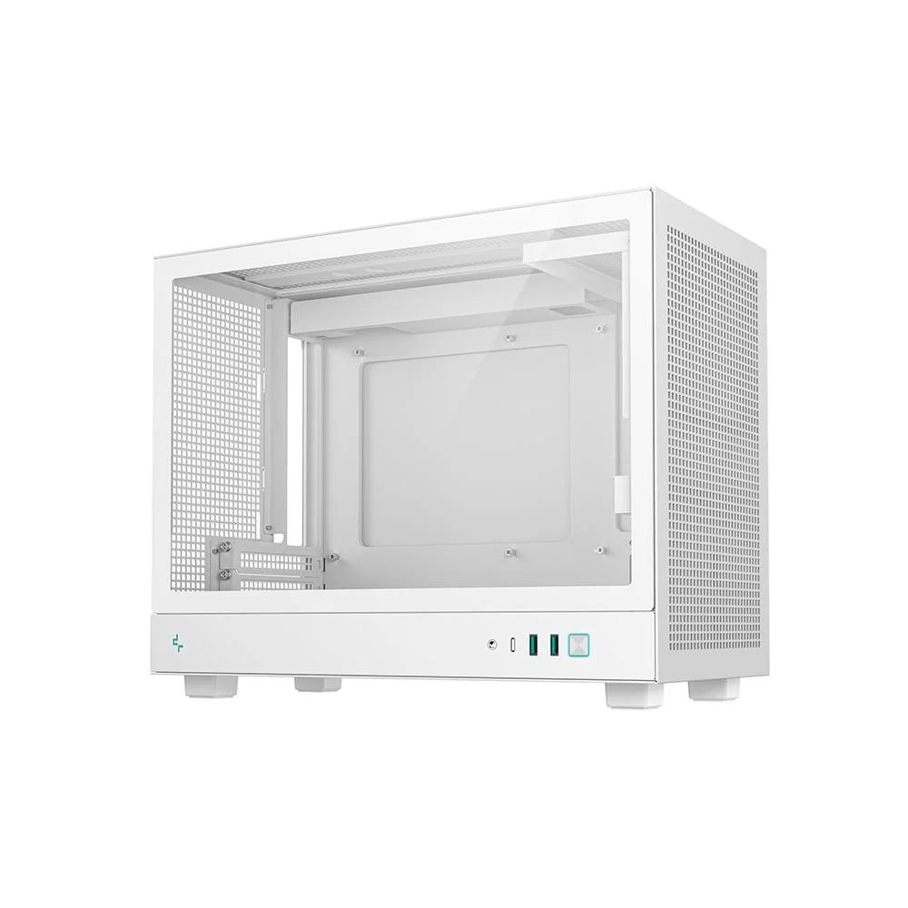 Imagem 4 de 5 do produto Gabinete Gamer Deepcool Ch160 Plus Micro Atx Sem Fan Branco