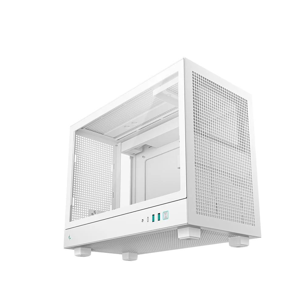 Imagem 5 de 5 do produto Gabinete Gamer Deepcool Ch160 Plus Micro Atx Sem Fan Branco
