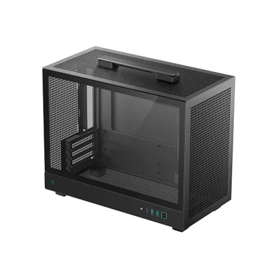 Gabinete Gamer Deepcool Ch160 Plus Micro Atx Sem Fan Preto