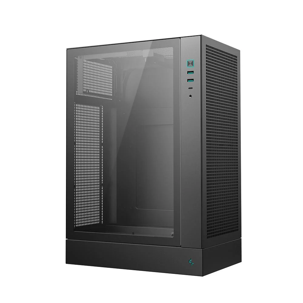 Imagem 2 de 5 do produto Gabinete Gamer Deepcool Ch170 Plus Micro Atx Sem Fan Preto