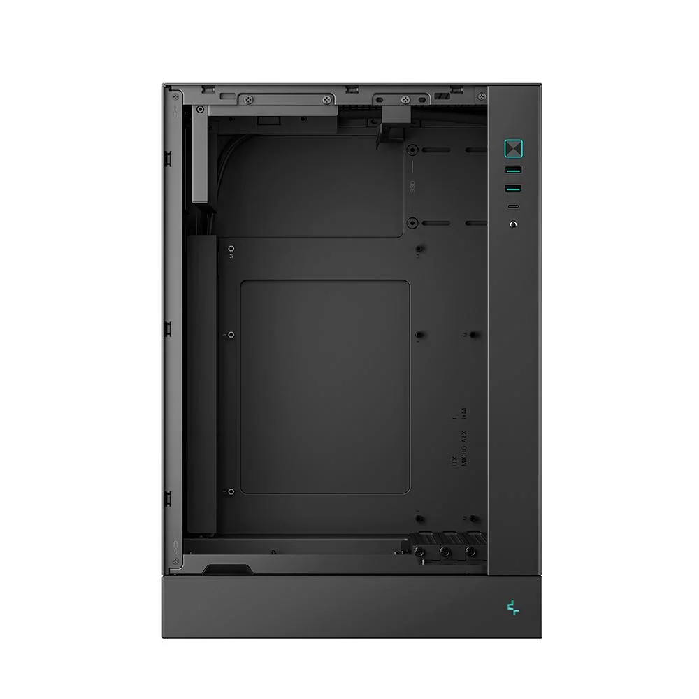Imagem 4 de 5 do produto Gabinete Gamer Deepcool Ch170 Plus Micro Atx Sem Fan Preto