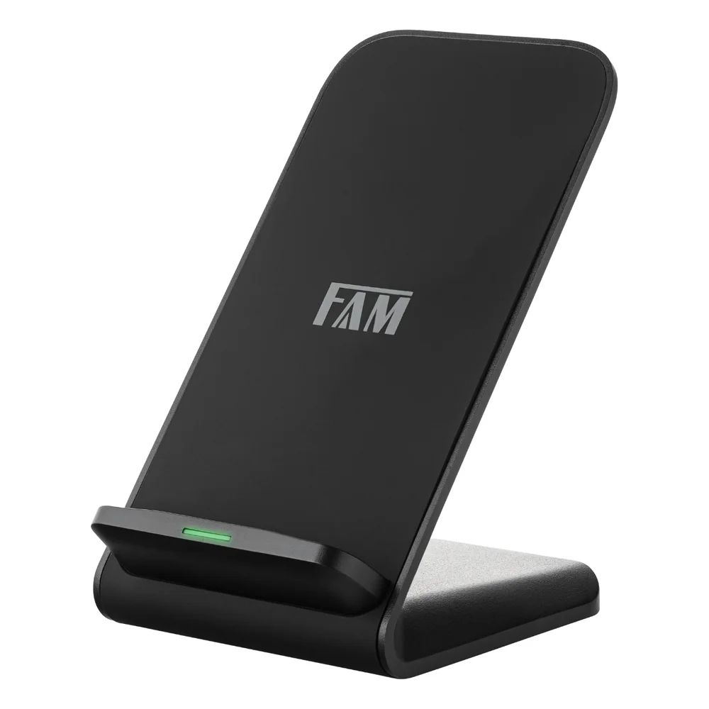 Imagem 4 de 4 do produto Carregador Sem Fio Fam 15w Fast Charge Suport Vertical Preto