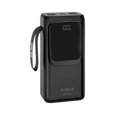 Carregador Portátil Power Bank A-gold Bte-46 30000 Mah Rápido Turbo