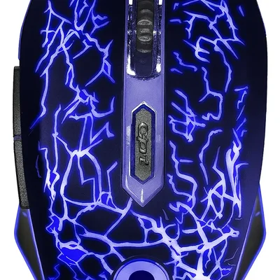 Mouse Gamer RGB Light Usb 2400 Dpi 6 Botões Com Cabo 1,5 Metros Bright
