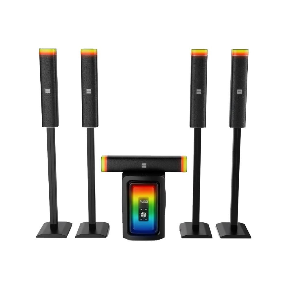 Caixa De Som Bluetooth 5.0  250w Rms Com Subwoofer Som Imersivo Bivolt RGB Display LED