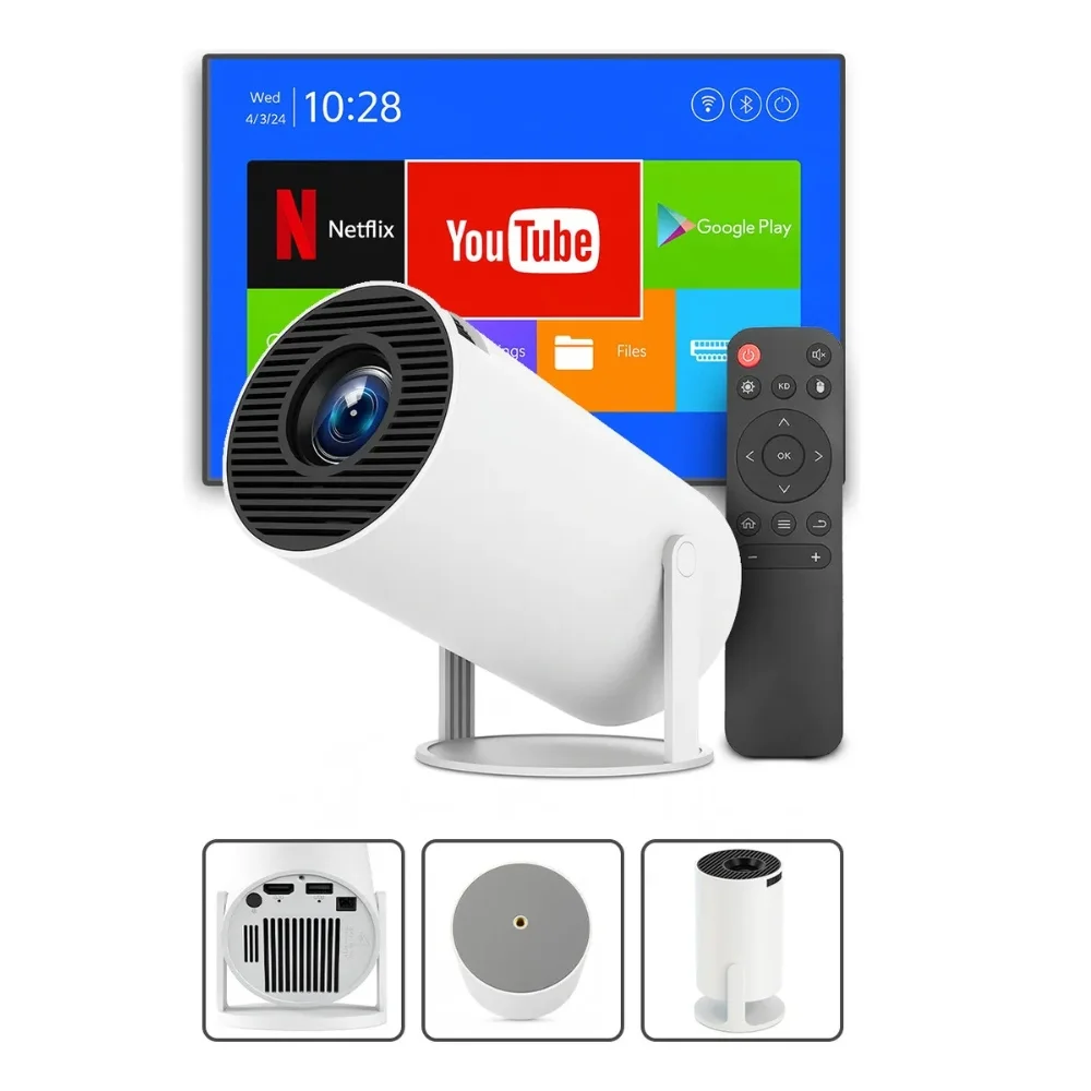 Imagem 4 de 5 do produto Projetor 4k Portátil Wifi Android Smart Tv 40-130" LED