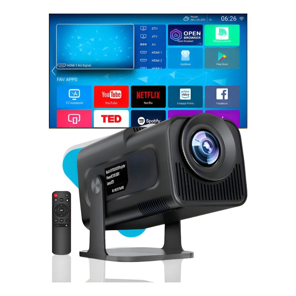 Mini Projetor Portátil Conexão Bluetooth Android 150"