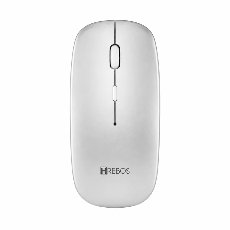 Imagem 1 de 5 do produto Mouse Hrebos Sem Fio Wireless Design Moderno E Rápido Modelo If-760 Cor Prata