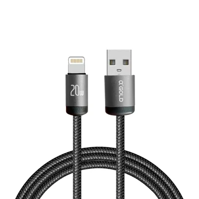 Cabo Turbo Iphone 20w 1 Metro Para Carregamento E Dados Lightning A'gold