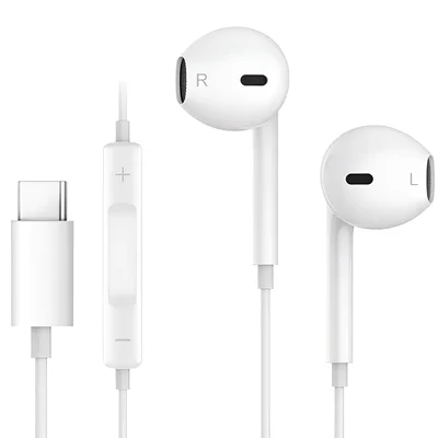Fone De Ouvido Tipo C Com Microfone – Compatível Com Todos Celulares Com Entrada Usb-c, Smartphones, Tablets, Notebooks, Iphone E Android, Com Fio, Estéreo