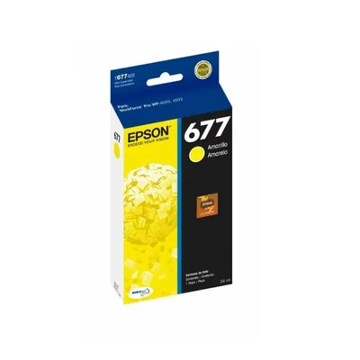 Cartucho Epson 677 Amarelo Wp-4022 Wp-4092 Wp-4532 Wp-4592