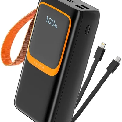 Carregador Power Bank 30000 Mah Portátil Turbo Carga Rápida Preto