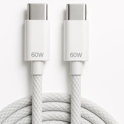 Cabo Usb-c Turbo 1 Metro Tipo C 60w Nylon Trançado E Reforçado Compativel Com Iphone 15, Iphone 16 Notebook Tablet Qualidade Premium Carregamento Transferência De Dados Compativel Android