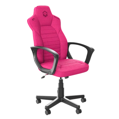 Cadeira Gamer PCyes Mad Racer STI Comfort Lótus – Reclinável 180° – Apoio Lombar + Cabeça – Braços Ajustáveis – Rosa – PCSTI-LT