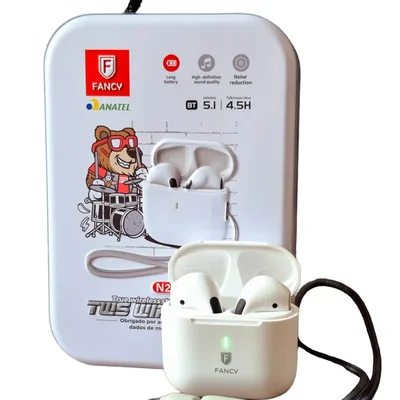 Fone De Ouvido Bluetooth Tws Wireless Fancy - N20 Branco