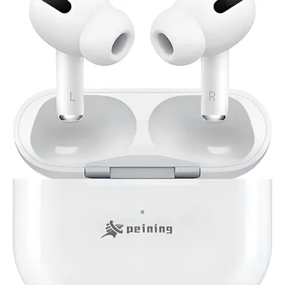 Fone De Ouvido Bluetooth Cor Branco Luz Verde Peining