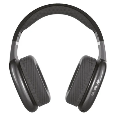 Fone De Ouvido Bluetooth Hrebos Fluffy Hp-047 Preto Wireless Headphone Com Microfone Controle De Volume