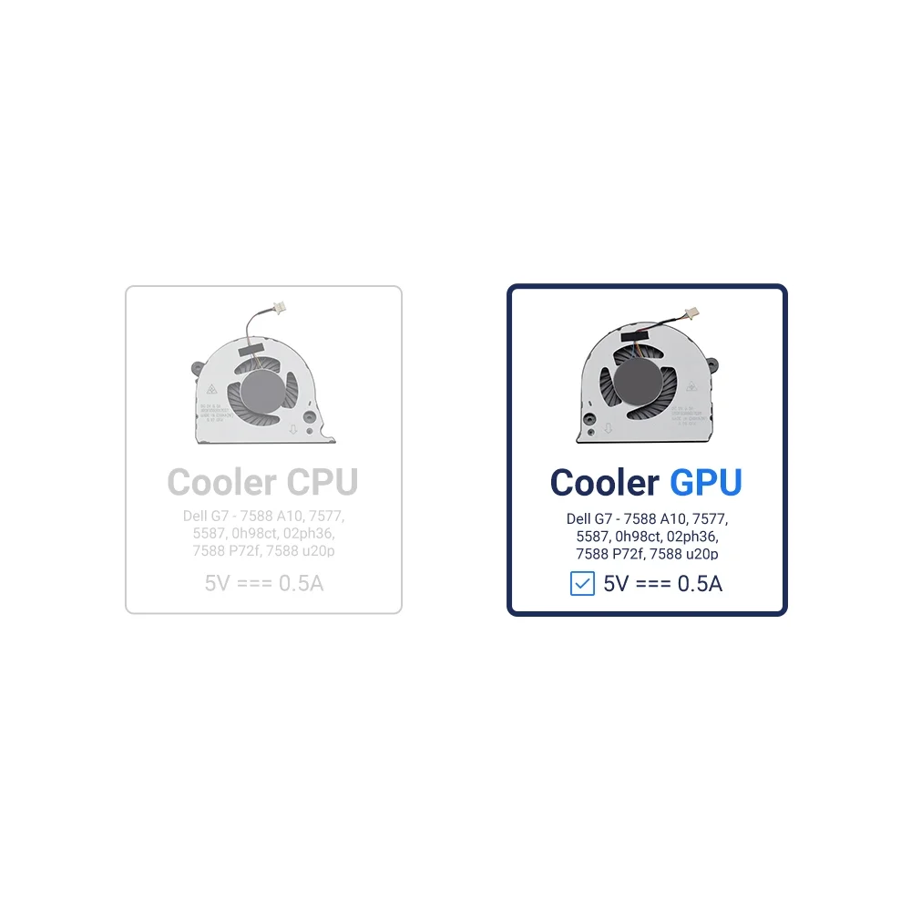 Cooler Para Notebook Dell Gamer G7-7588-a10b Gpu