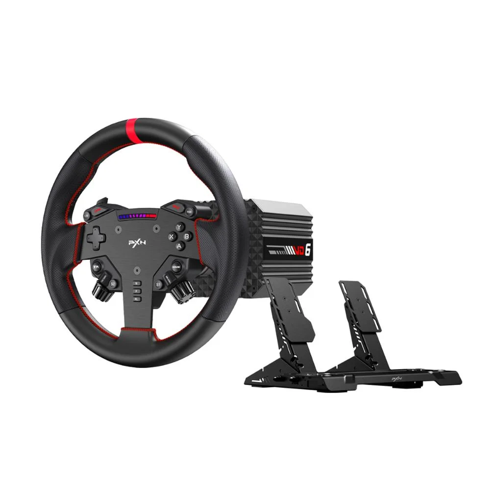 Imagem 1 de 5 do produto Volante De Corrida Pxn Was Vd6 Premium Para PC Torque De 6nm Para PC Simulador
