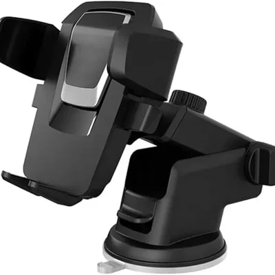 Suporte Veicular Celular Gps Universal Smartphone Ventosa Gruda Painel Carro Trava Automática Anti Queda Waze Uber