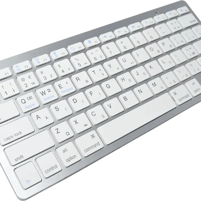 Teclado Sem Fio Ultra Fino Bluetooth Para Tablet E Celular, Ipad, Iphone, Computador, Android, Mac, Note (cinza Metalizado)