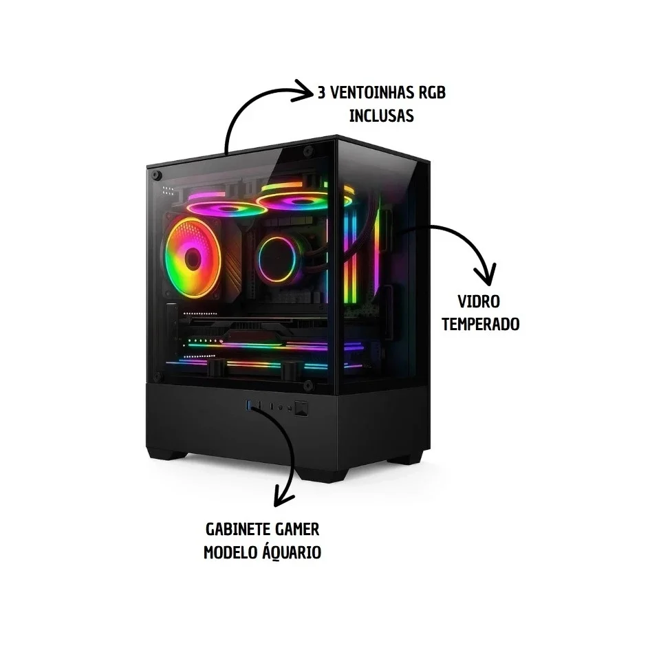 PC Gamer Alligator Shop Intel Core i5 3470, Geforce Gt 730 4gb, Memoria 16gb Ddr3, SSD 240GB - view 2