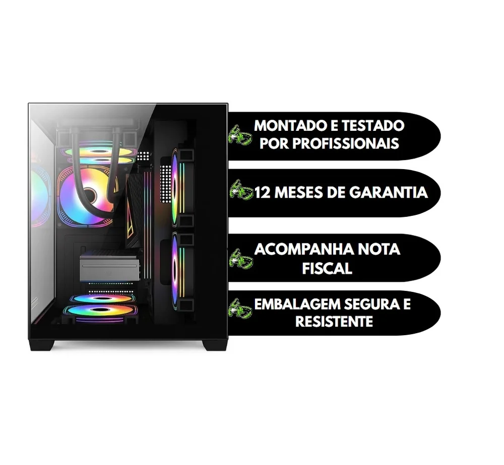 PC Gamer Alligator Shop Intel i7 3770 Geforce RTX 3050 Memoria Ram 16gb SSD 480GB - view 4