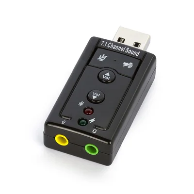 Placa De Som Usb 7.1 Áudio Directsound 3d
