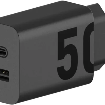Carregador Turbo Power™ 50w, Porta Dupla Usb-c, Usb-a