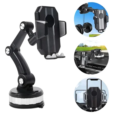Suporte Universal Super Fixador Ajustável Para Celular Preto