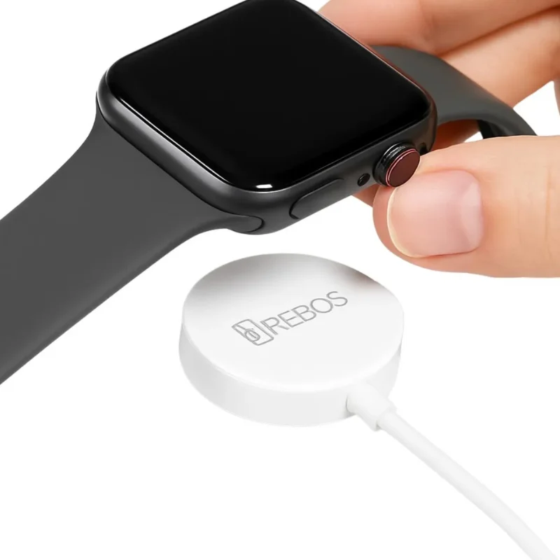 Imagem 2 de 5 do produto Cabo Carregador Usb Magnético Compativel Para Apple Watch 1 A 8 Modelo Crw-503 Cor Branco