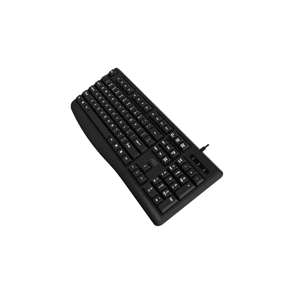 Imagem 5 de 5 do produto Kit Teclado E Mouse Com Fio Usb Aoc Office Ç Lançamento