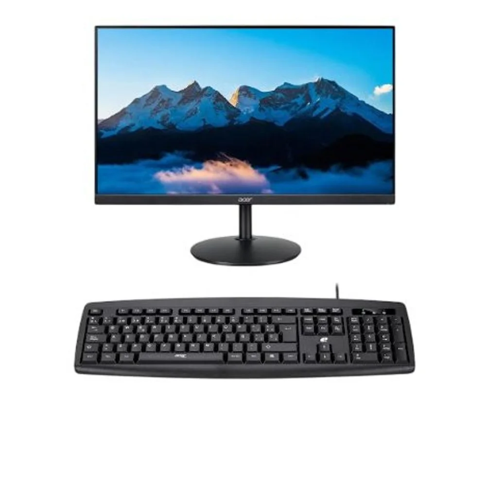Imagem 3 de 5 do produto Conjunto Teclado E Mouse Com Fio Abnt2, Plug & Play, Preto Preto Preto
