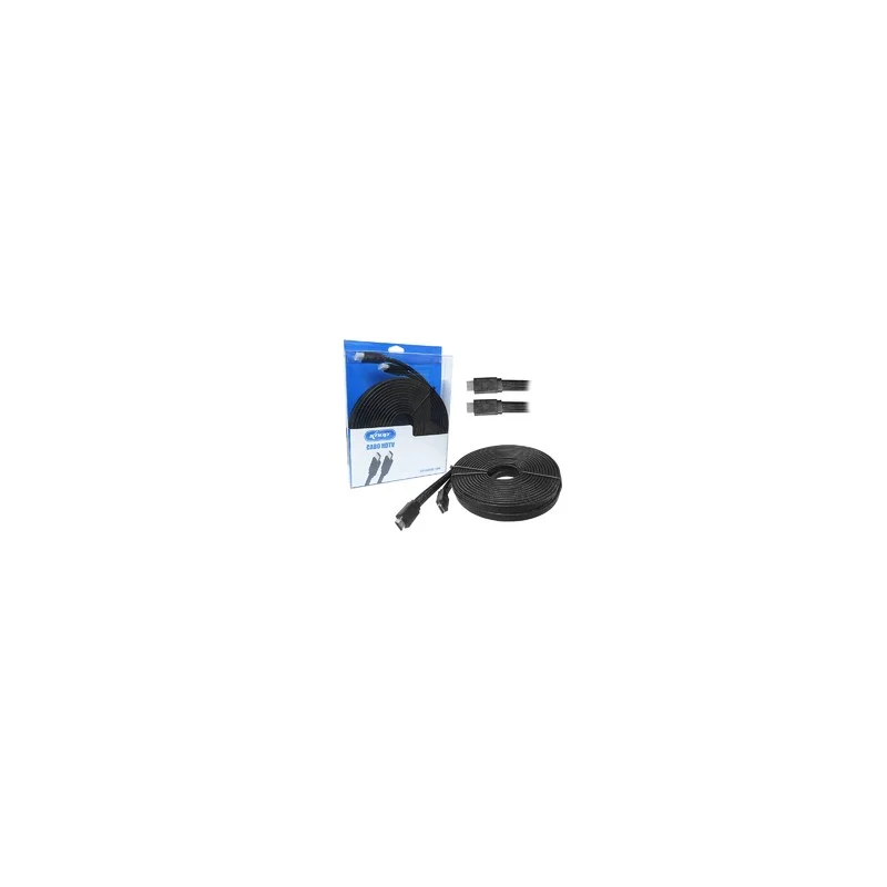Imagem 2 de 2 do produto Cabo HDMI 1.4 Flat Type, 10m, Blindado Com Malha, Preto - Kp-h51000