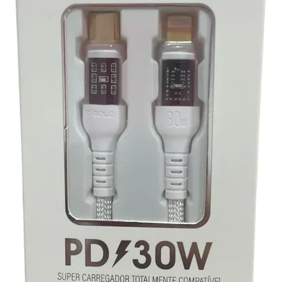 Cabo A Gold Cb87 Tipo C Para Lightning 1m - Branco