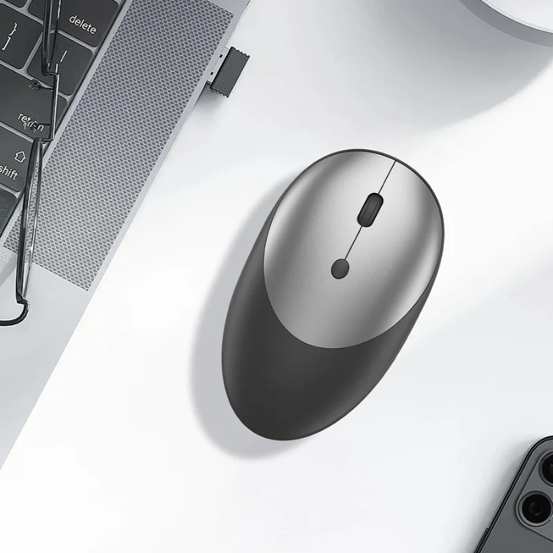 Imagem 5 de 5 do produto Mouse Sem Fio Recarregável Usb-c Hrebos Modelo If-240 Cor Preto