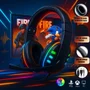 Fone Feir Fr-215 Plug-and-play Para PC E Ps4