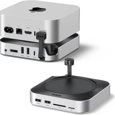Dock Station Hub 10 Em 2 Usb-c Mac Mini M4/m4 Pro Dp 4k 10gbps